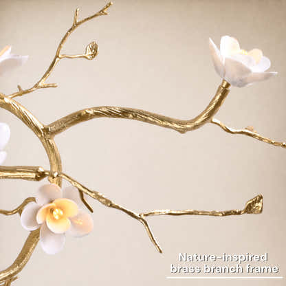 Floravine Ceramic Branch Chandelier 47.2"W