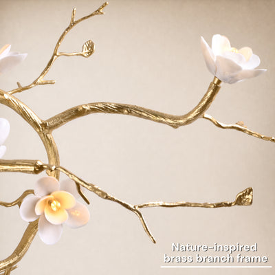Floravine Ceramic Branch Chandelier 47.2"W
