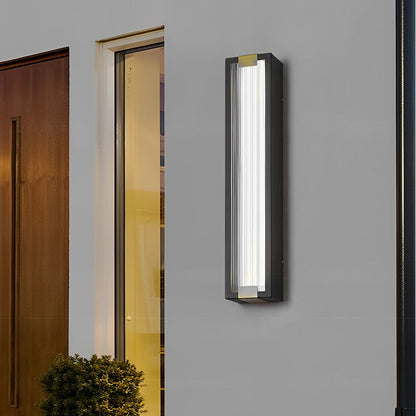 Vitreum Rectangular LED Outdoor Wall Light