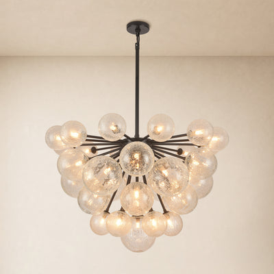 Elowen Glass Globe Cluster Chandelier 35.8"D 