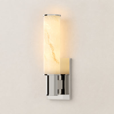 Nuvarelle Resin Single Cylinder Wall Sconce 14.2"H