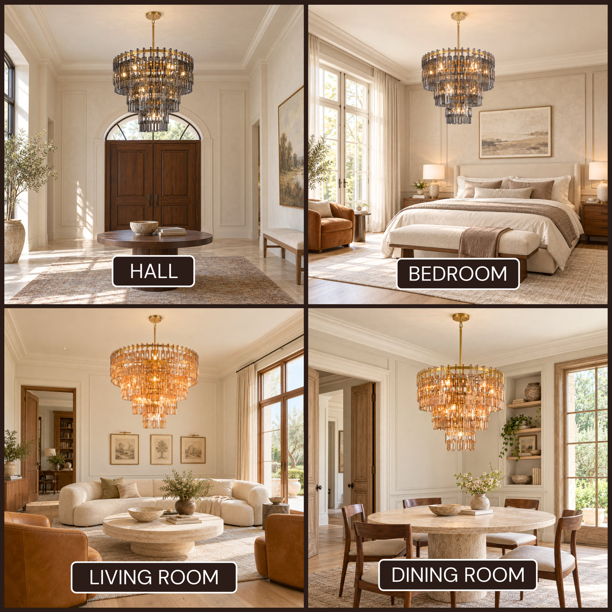 Cirelle Crystal Round Chandelier 32"D