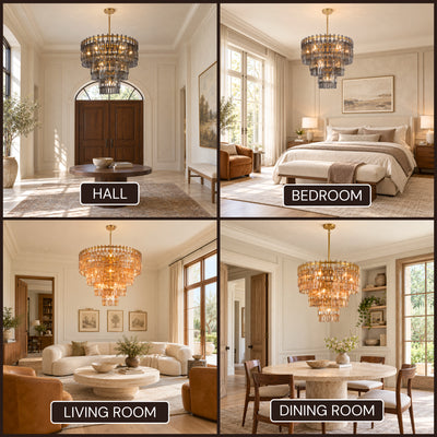 Cirelle Crystal Round Chandelier 32"D