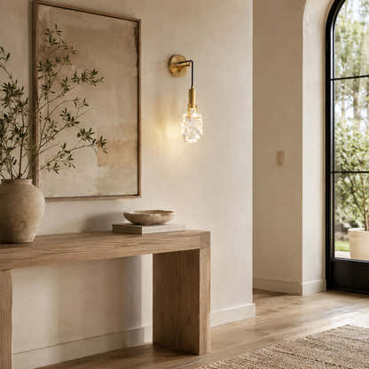 Irregular Crystal Shad Wall Sconce H28cm
