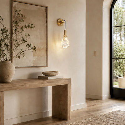 Irregular Crystal Shad Wall Sconce H28cm