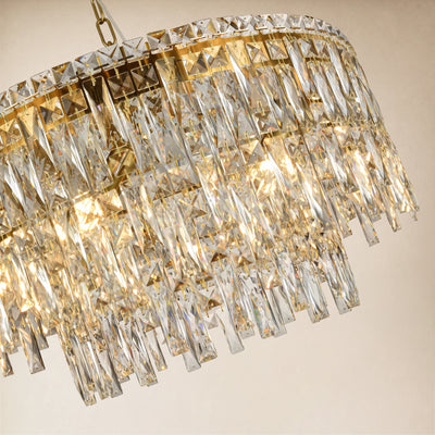 Lucentra Crystal Round Chandelier 24"W