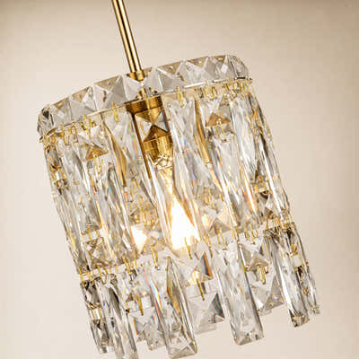 Lucentra Crystal Round Pendant 7"W