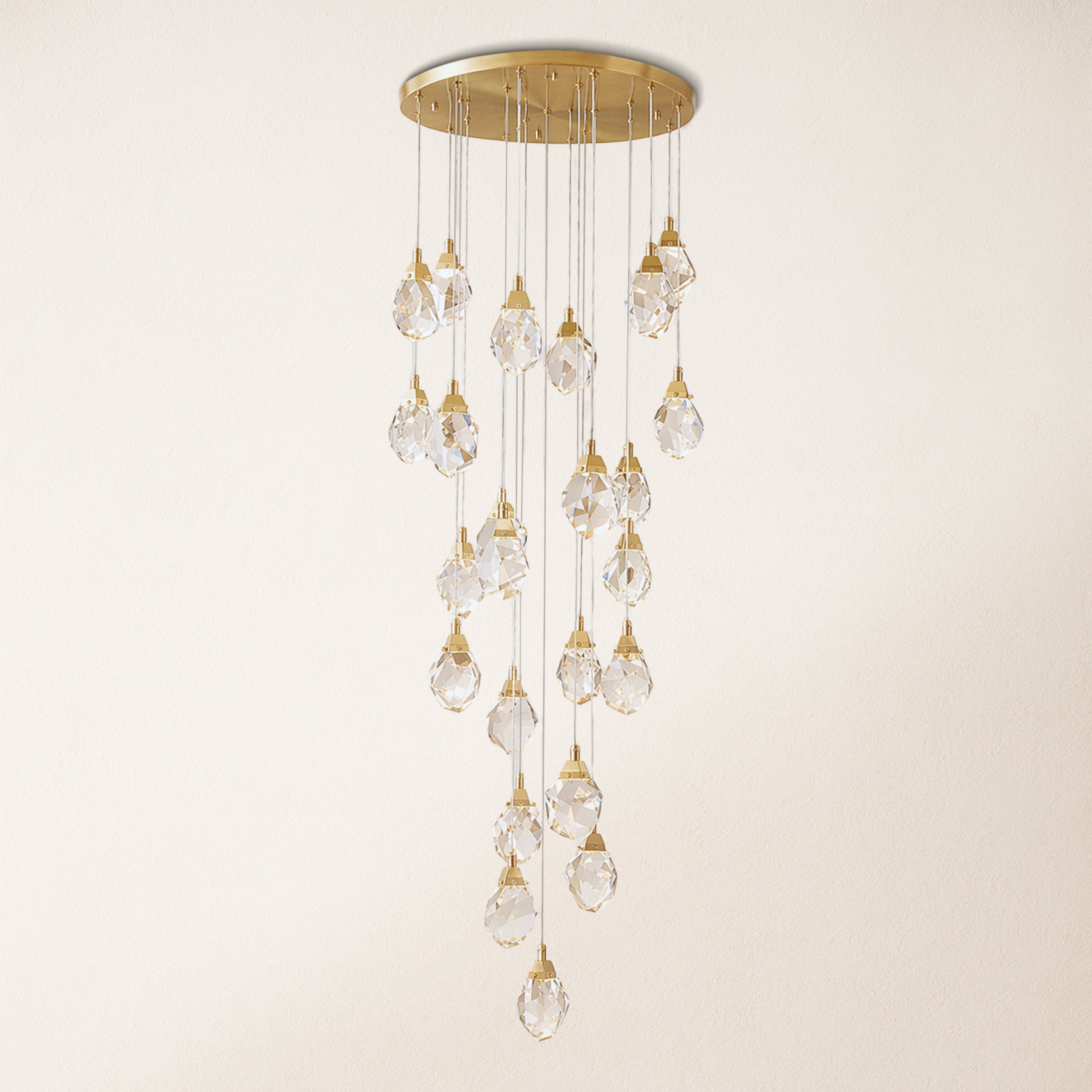 Aurelium Crystal Staircase Round Chandelier