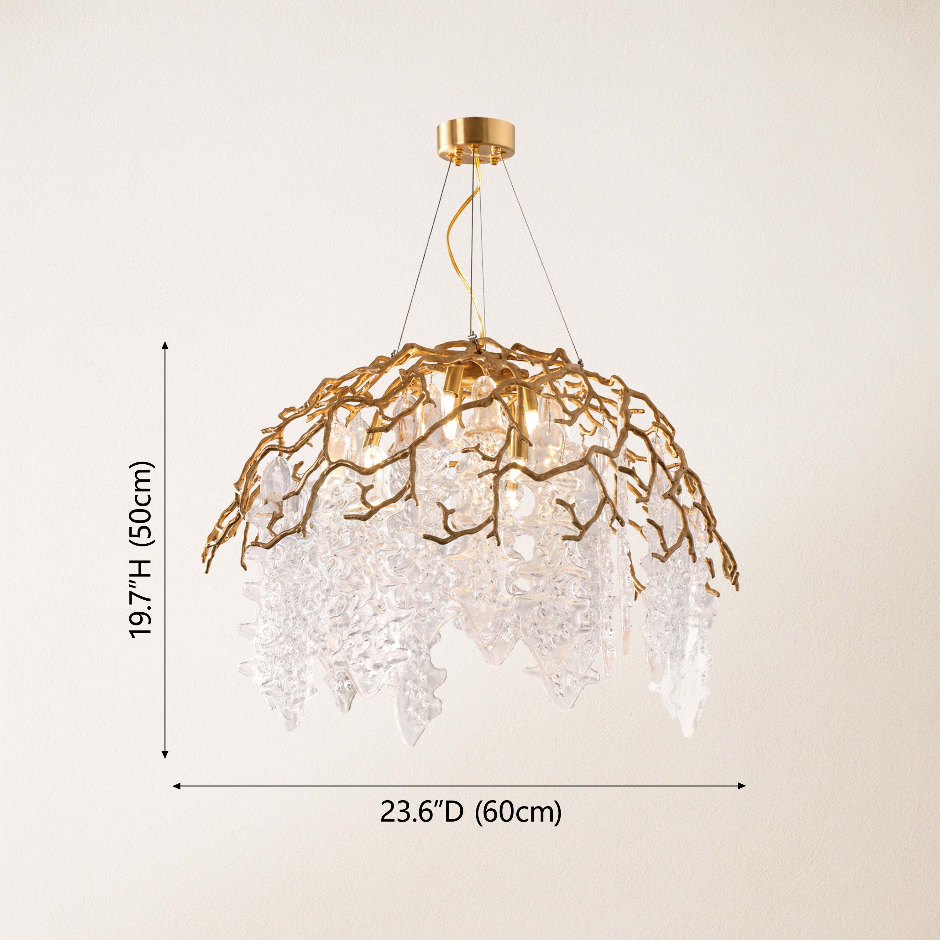 Aurevia Dome Glass Chandelier