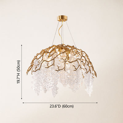Aurevia Dome Glass Chandelier