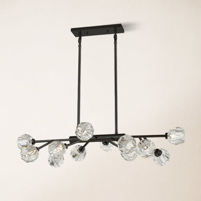 Parisian Crystal Linear Chandelier 122 cm L