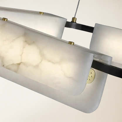 Deli Alabaster Chandelier 60cm D