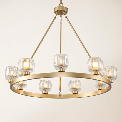 Vellum Round Chandelier 91cm D