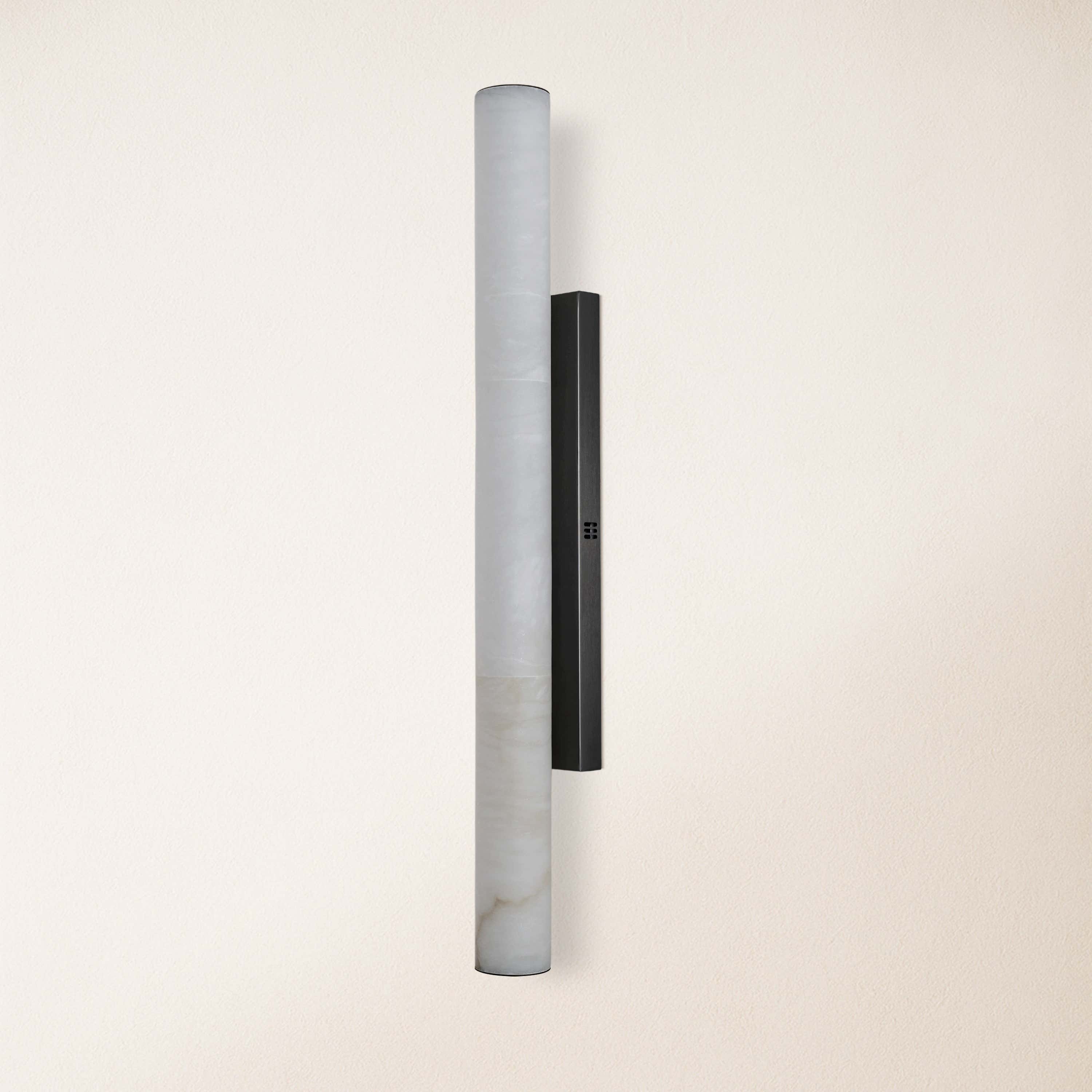 Sylvia Palladian Alabaster Wall Sconce 91cm H