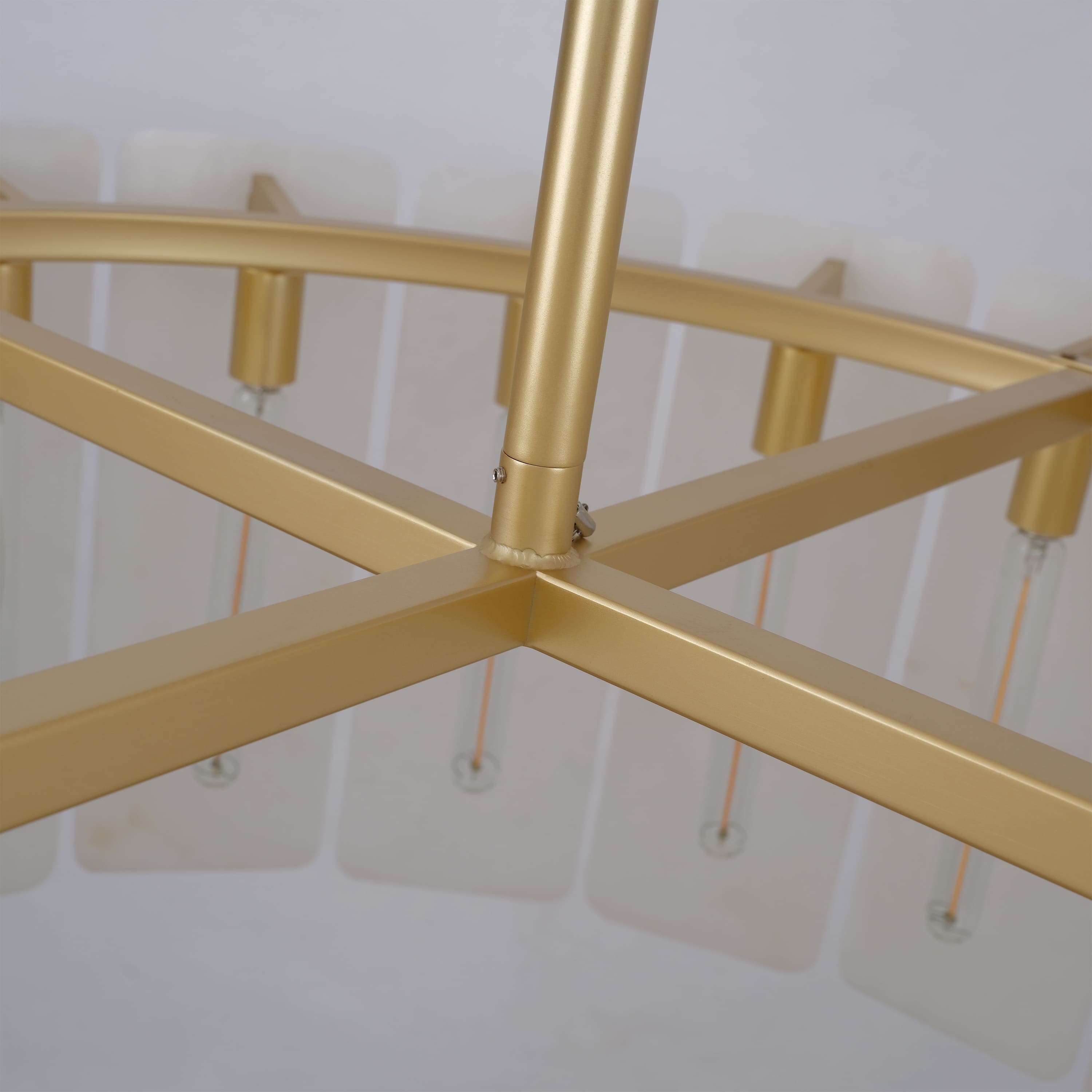 Lunara Alabaster Round Chandelier 91 cm W