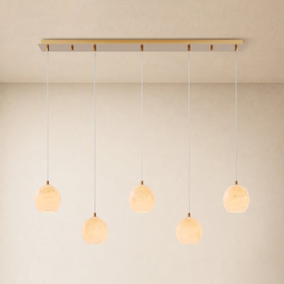 Quorvyn Resin Globe Linear Chandelier 
