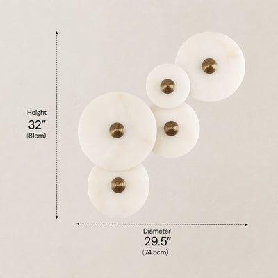 Miles Alabaster Multi-Lights Wall Sconce