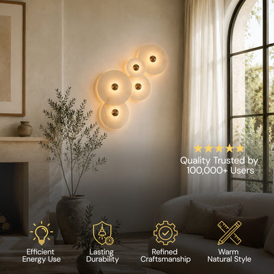 Miles Alabaster Multi-Lights Wall Sconce