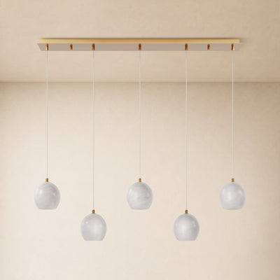 Quorvyn Resin Globe Linear Chandelier 
