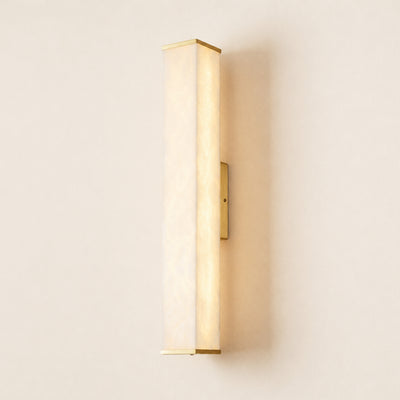 Valoria Alabaster Rectangular Wall Sconce