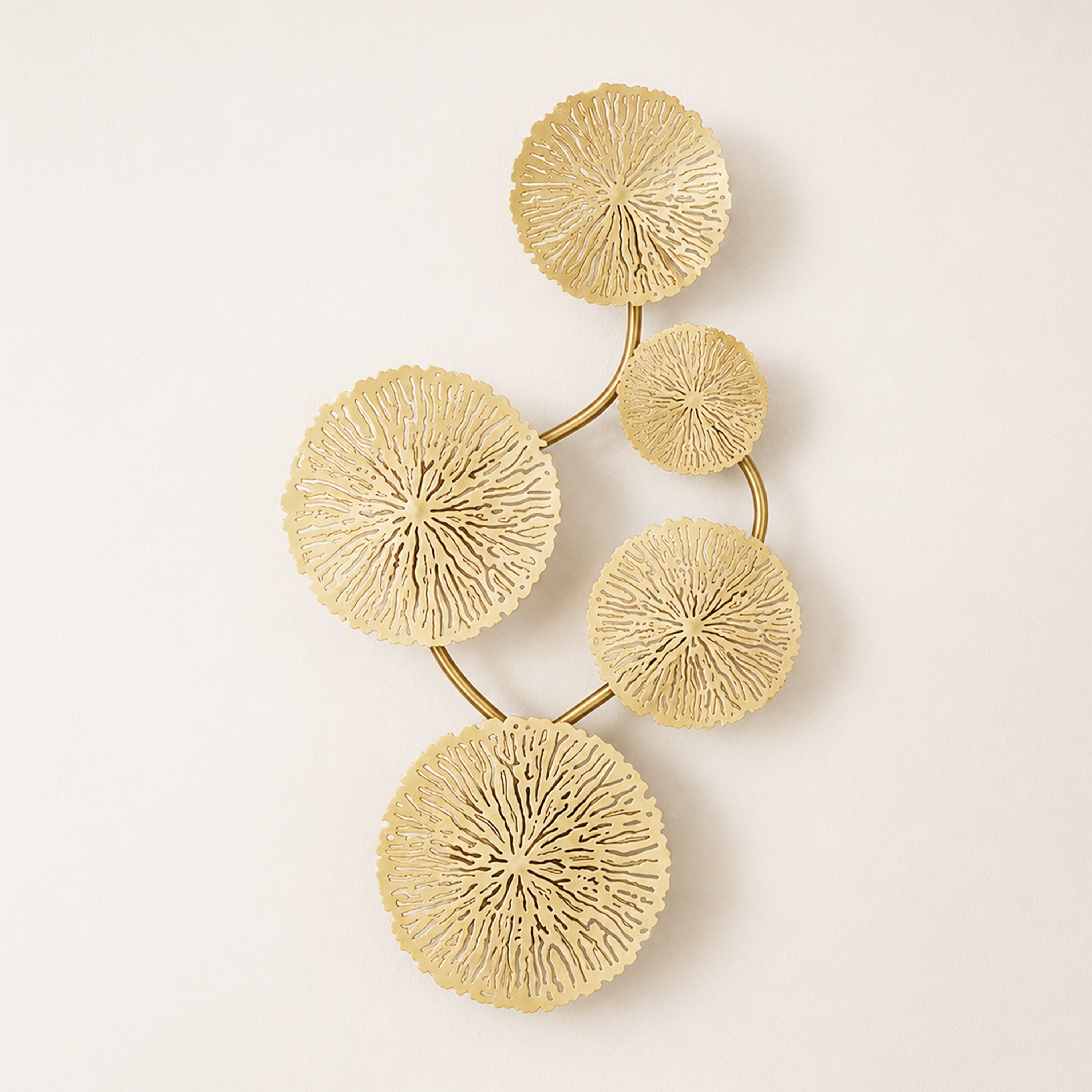 Sylira Metal Lotus Leaf Wall Sconce