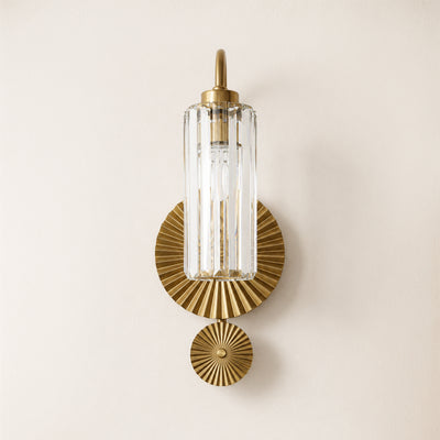 Plicate Crystal Wall Sconce