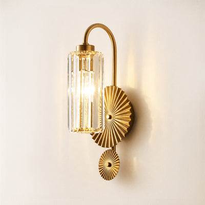 Plicate Crystal Wall Sconce