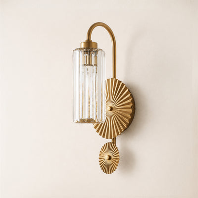 Plicate Crystal Wall Sconce