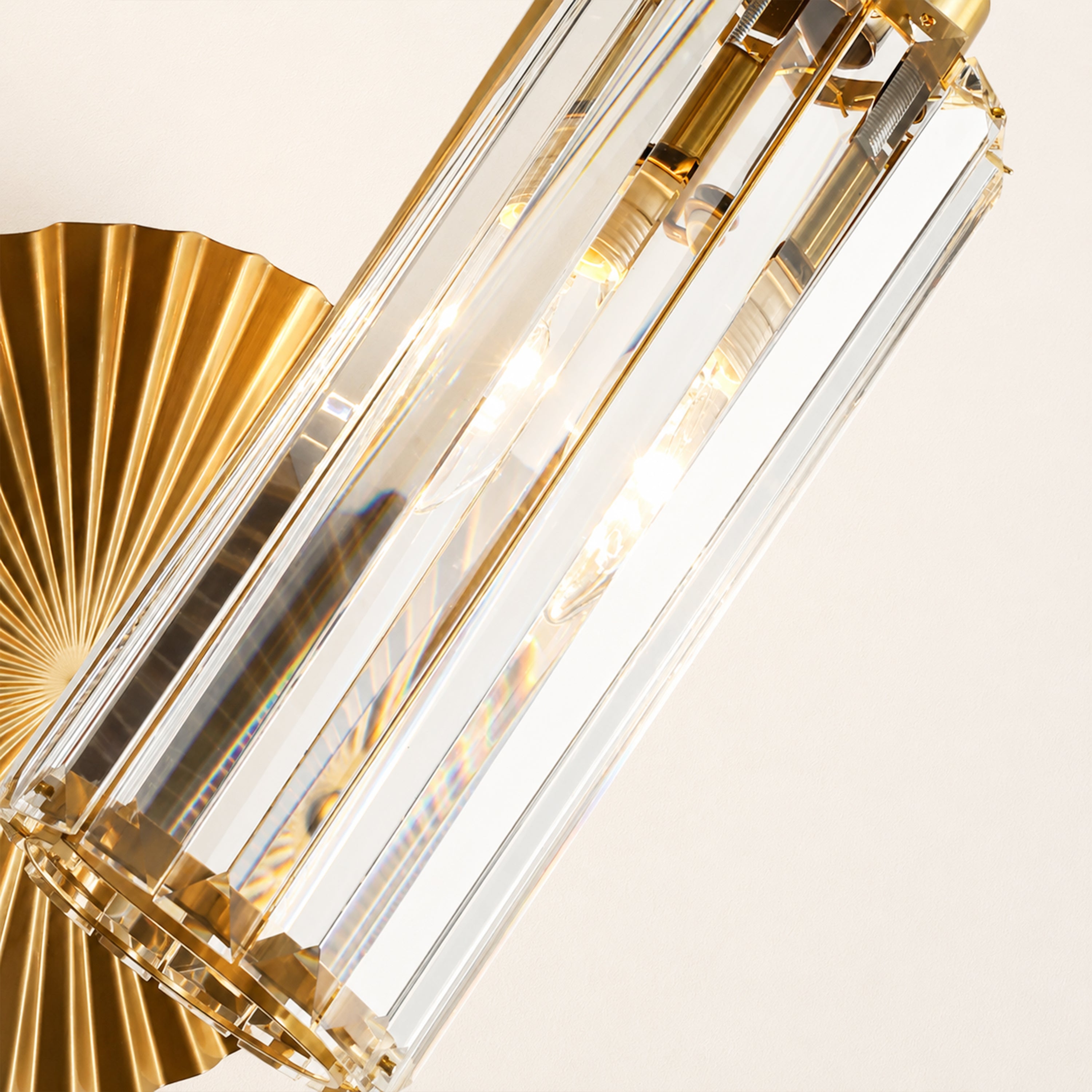 Plicate Crystal Wall Sconce