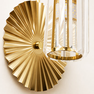 Plicate Crystal Wall Sconce