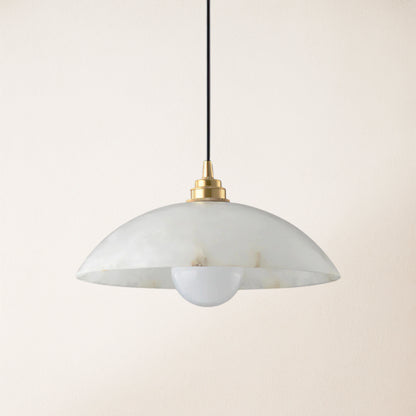 Dadaly Alabaster Modern Small Art Pendant 16"D