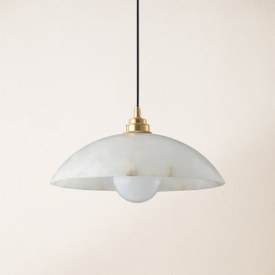 Dadaly Alabaster Modern Small Art Pendant 50.8cm D