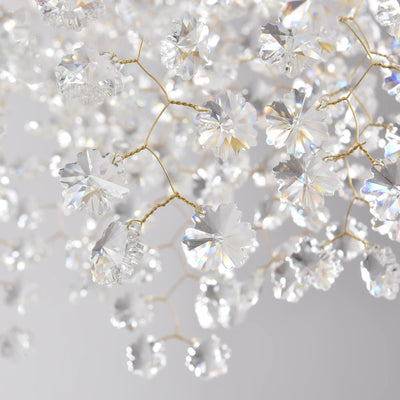 Lustre Branches Crystal Rectangular Chandelier 140cm W