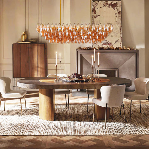 Celestial Drop Glass Crystal Glass Chandelier 137cm W