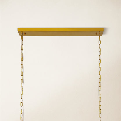Nivislight Alabaster Rectangular Chandelier 140cm