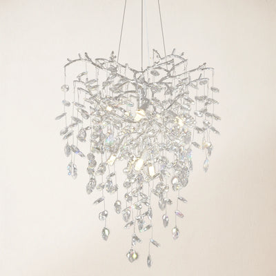 Frostleaf Crystal Grand Cascade Branches Chandelier 53cm D