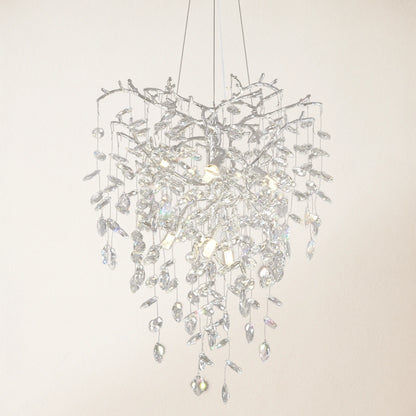 Frostleaf Crystal Grand Cascade Branches Chandelier 53.3cm D