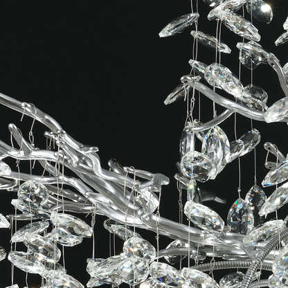 Frostleaf Crystal Grand Cascade Branches Chandelier 53cm D