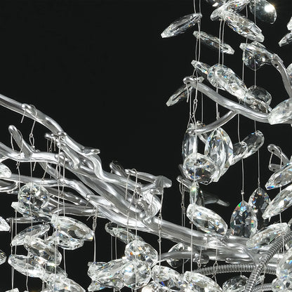 Frostleaf Crystal Grand Cascade Branches Chandelier 53.3cm D