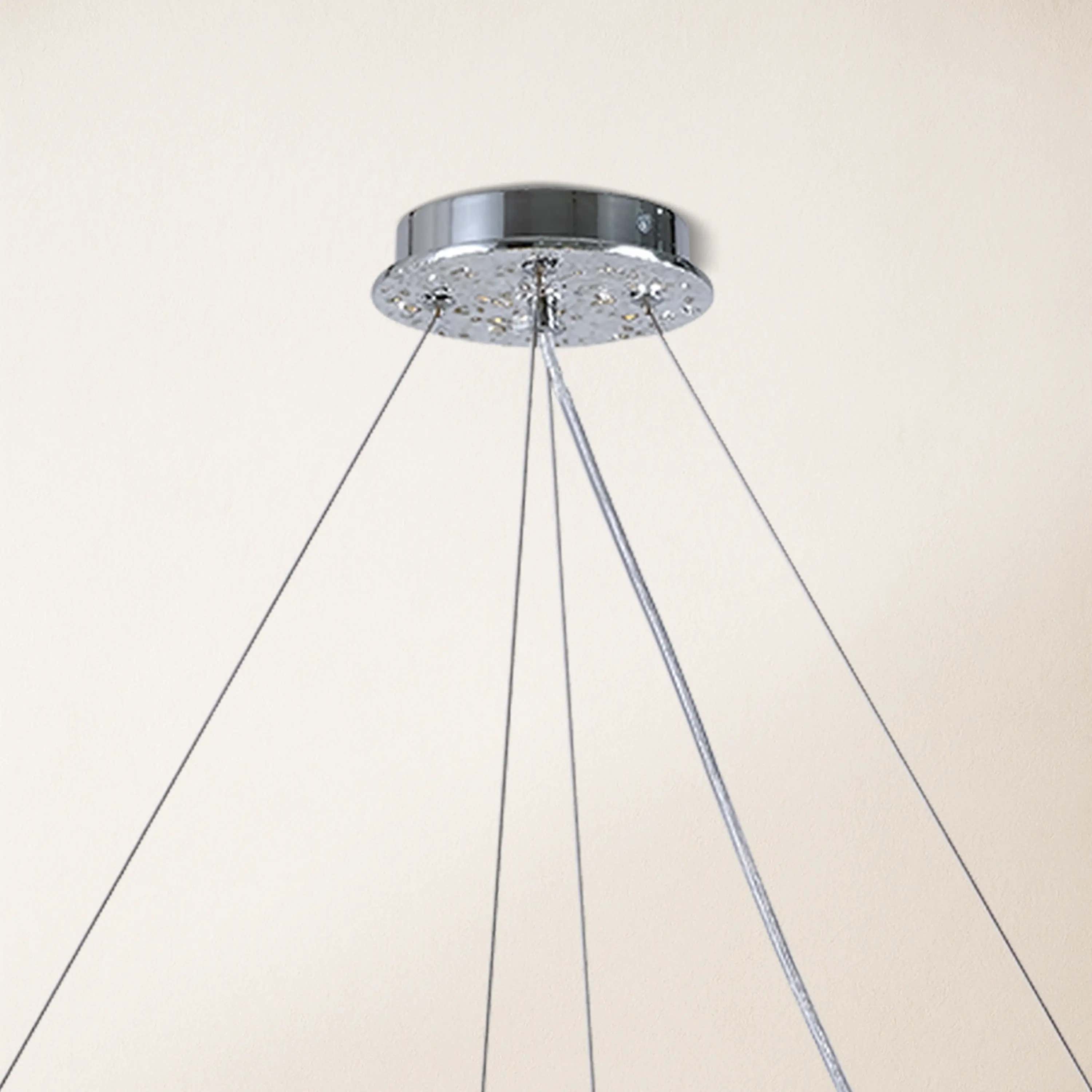 Frostleaf Crystal Cascade Tree Branch Linear Chandelier 140cm