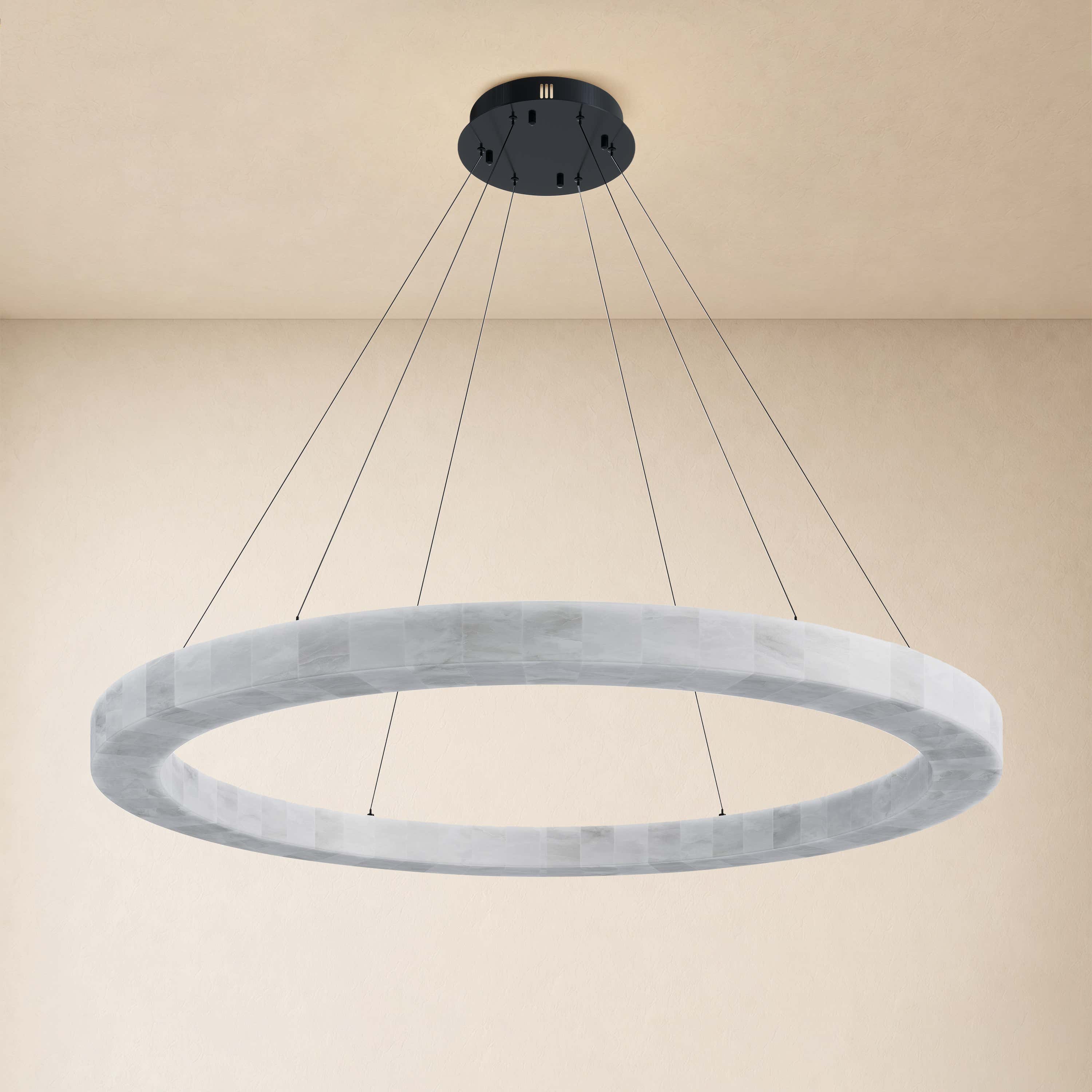 Soluna Alabaster Custom Round Chandelier