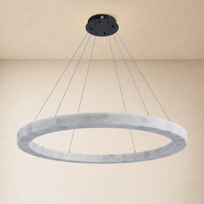 Soluna Alabaster Custom Round Chandelier