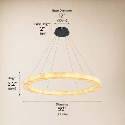 Soluna Alabaster Custom Round Chandelier