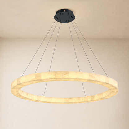 Soluna Alabaster Custom Round Chandelier