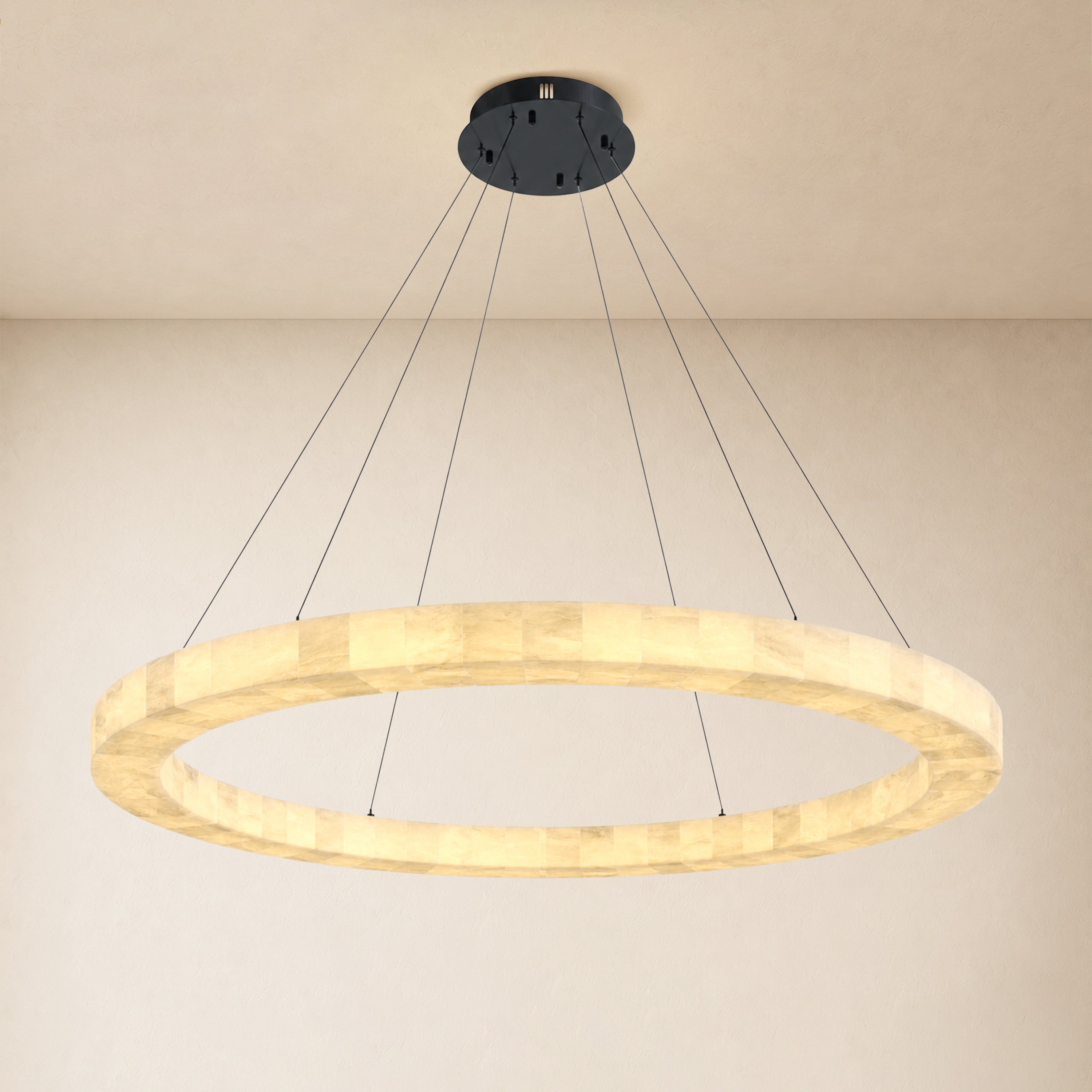 Soluna Alabaster Custom Round Chandelier