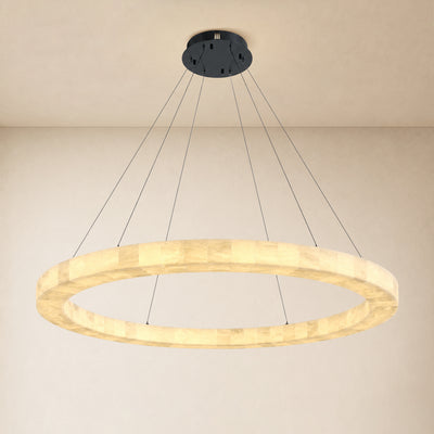 Soluna Alabaster Custom Round Chandelier