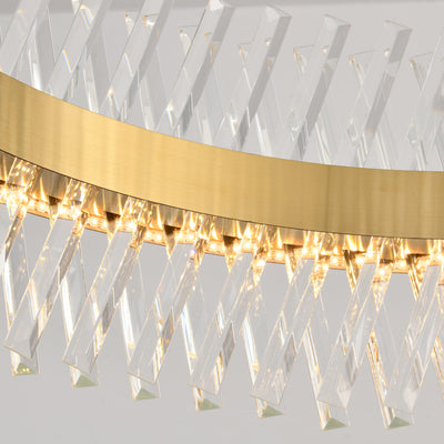 Vetro Prism Crystal Round Chandelier 60cm D