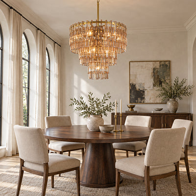 Cirelle Crystal Round Chandelier 32"D