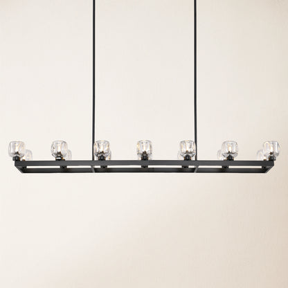 Vellum Rectangular Chandelier 173cm L