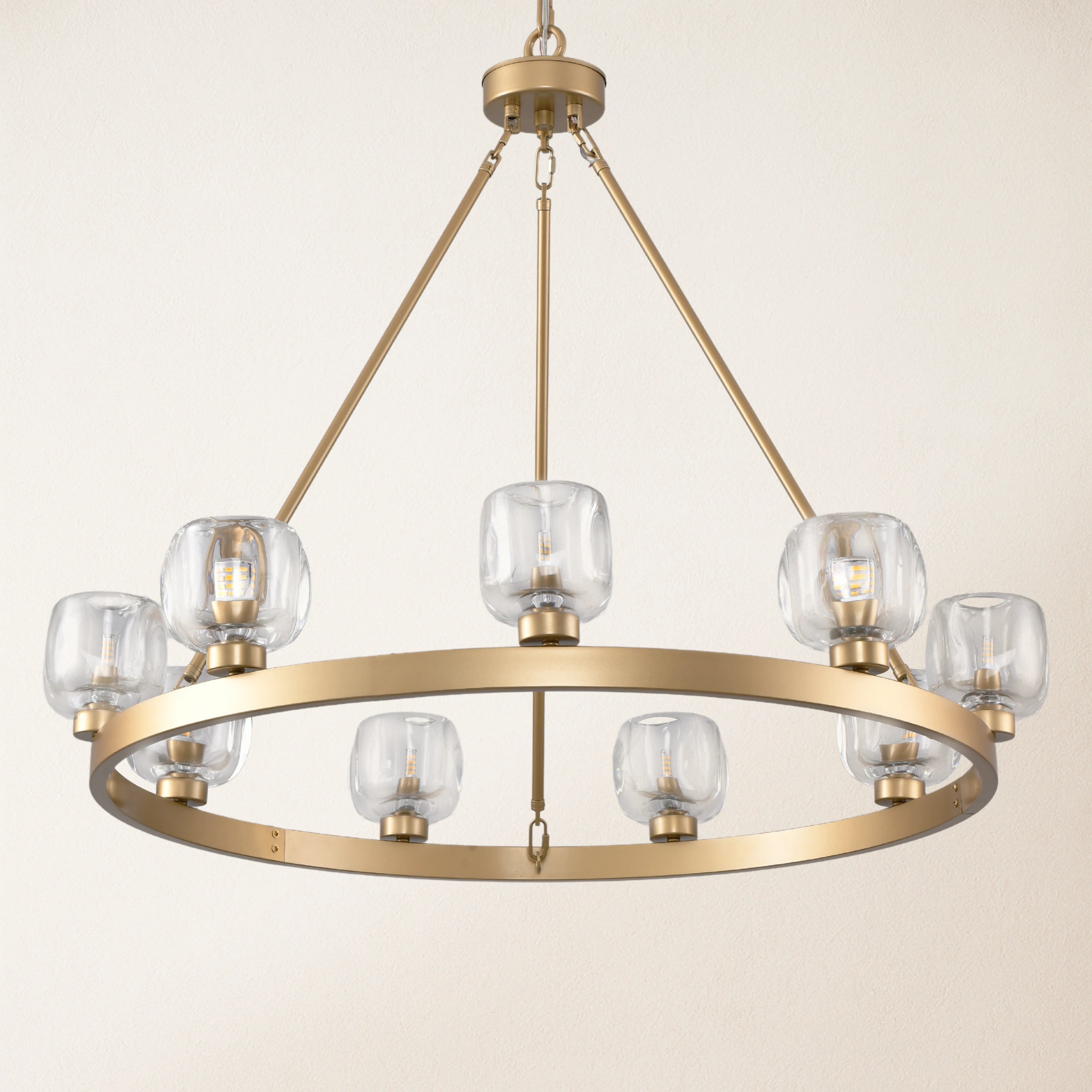Vellum Round Chandelier 91cm D